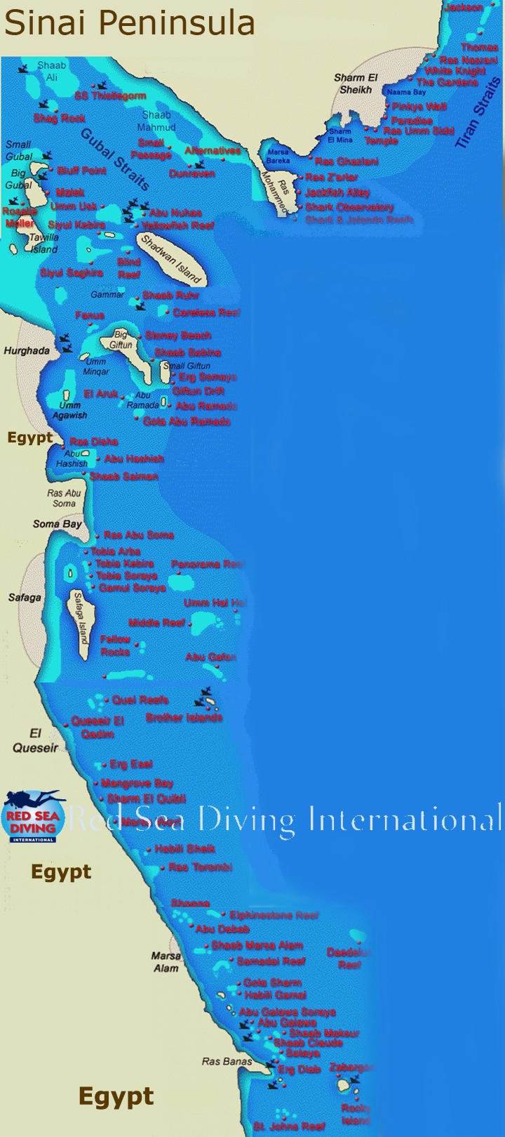 Red Sea Liveaboard<br>Diving Safaris - <br>All Cruise Routes